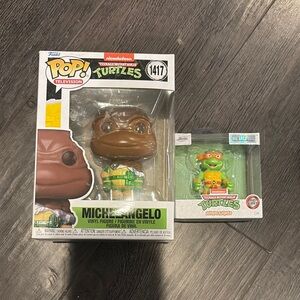 Funko Teenage Mutant Ninja Turtles Michelangelo Pop Vinyl and Metalfigs Set